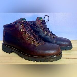 Sebago Brown Leather Waterproof Hiking Lace Up Boots, Women’s Size 8.5, H2OProof